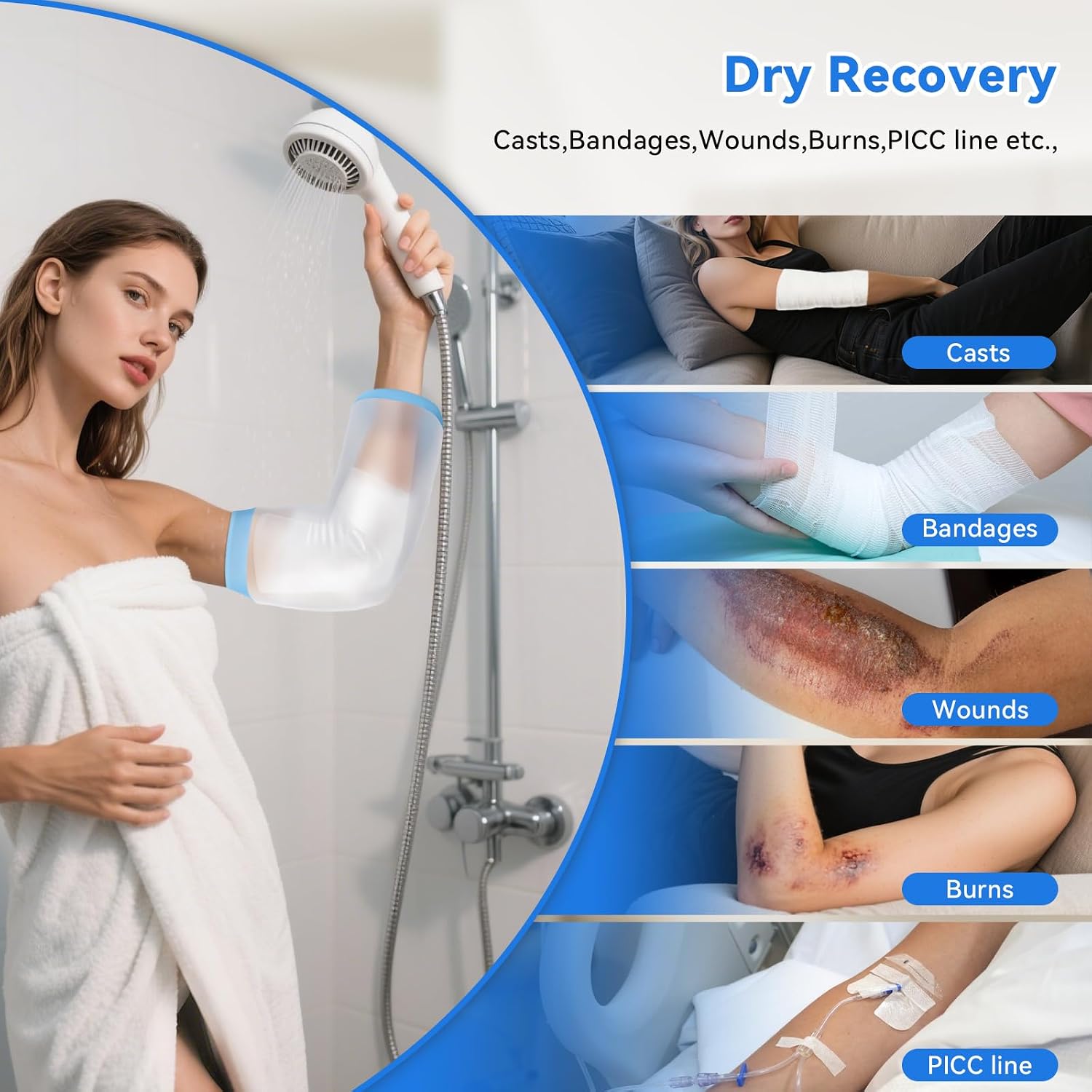 Zolife PICC line and arm shower cover