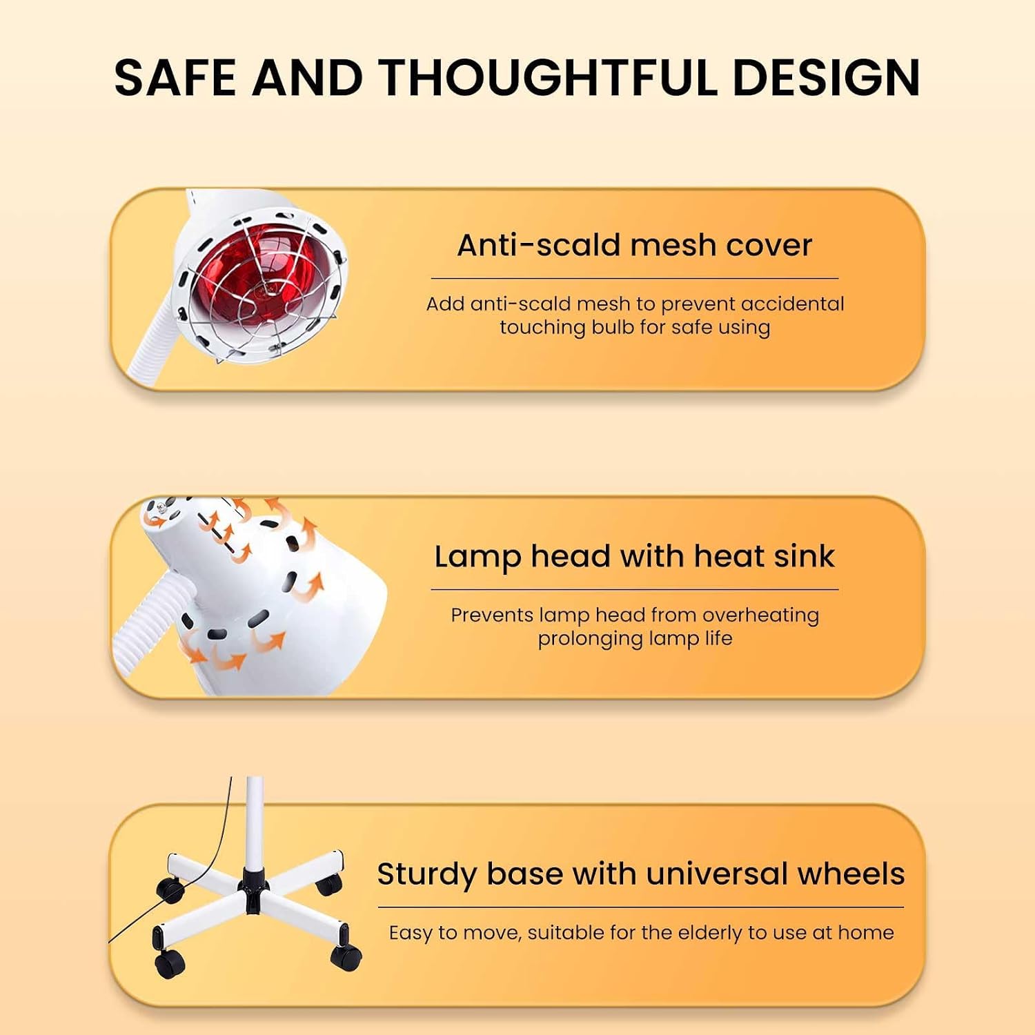 MICIDE 275 W infrared heat lamp